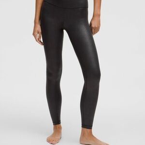 LuLulemon Black Women's Leggings ribbed shine